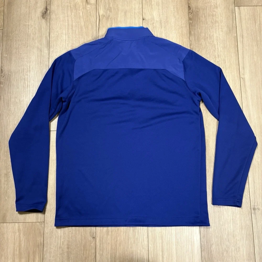 Nike Golf Tour Performance Quarter Zip Mens M Blue Long‎ Sleeve Dri Fit Layer
